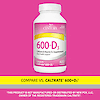A bottle of 21st Century Calcium 600 plus D3 tablets with the words compare vs caltrate 600 plus D3.