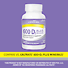 A bottle of 21st Century Calcium 600 plus D3 plus Minerals tablets with the words compare vs caltrate 600 plus D3 plus minerals.