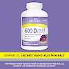 A bottle of 21st Century Calcium 600 plus D3 plus minerals chewable tablets with the words compare vs caltrate 600 plus D3 plus minerals.