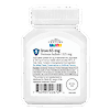 Back side bottle view of 21st Century Iron 65 mg 325 mg Ferrous Sulfate high potency tablets.