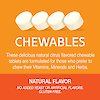 A graphic image with four ImmuBlast chewable tablets with the words these delicious natural citrus flavored chewable tablets are formulated for those who prefer to chew their vitamins, minerals and herbs, natural flavor and no added yeast or artificial flavors, gluten free.