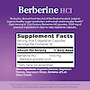 A image of the 21st Century Berberine HCl supplement facts panel with the claim, berberine, delivered from the root of the berberine plant, helps to support normal blood sugar metabolism and overall cardiovascular health*, each serving of 21st century berberine HCl provides 1000 mg of premium ingredients in easy-to-take vegetarian capsules.