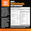 An image of full fuel 365 men's multivitamin max performance supplement facts panel, the copy men's multivitamin max performance 120 tablets, and claims fuel fuel men's multivitamin max performance delivers nutritional support formulated specifically for active men who demand more from their bodies - and their supplements, and this maximum formula combines essential vitamins, minerals, and specialized nutrients to support energy production, immune function, and overall wellness, helping you perform at your best every day.