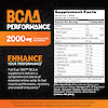 An image of bcaa performance supplement facts panel, the copy bcca performance, 2000mg of amino acids per serving and, the claims enhance performance, full fuel 365 bcaa supplement delivers a comprehensive blend of essential amino acids to fuel muscle performance, recovery, and overall endurance.