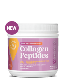A tub of 21st Century Kalos & Splendor Collagen Peptides 20g powder.