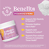 An image of 21st Century Kalos and Splendor collagen powder and the claims benefits, overall beauty and vitality, supports skin elasticity and hydration, promotes healthier hair and nails, supports joint flexibility, and comfort and supports post-workout recovery and connective tissue health.