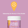 A bottle of Kalos & Splendor Collagen Peptides, the kalos & splendor logo and the copy enhancing the beauty of your health.