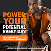 An image of an athletic man on a track, bent down ready in a runners starting position, with the claim power your potential every day with full fuel 365 per-workout performance.