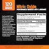 An image of Full Fuel 365 Nitric Oxide Performance with L-Arginine supplement facts panel with the claims Full Fuel 365 Nitric Oxide is a specially designed triple-action formula of L-arginine, L-citrulline and L-citrulline DL-Malate for fitness euthusiasts, athletes and gym-goers. Feel the difference as you power through your workout with increased energy, blood flow, and muscle pump.